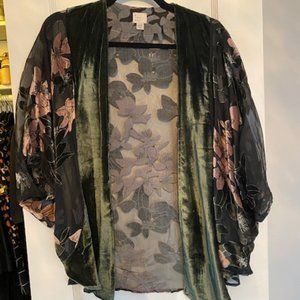 A New Day Kimono w/ Velvet Accents